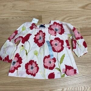 Gap Blossom Peony Tunic NWT 12-18 Pink White
